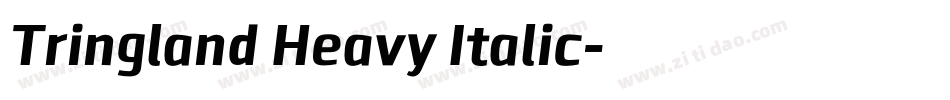 Tringland Heavy Italic字体转换